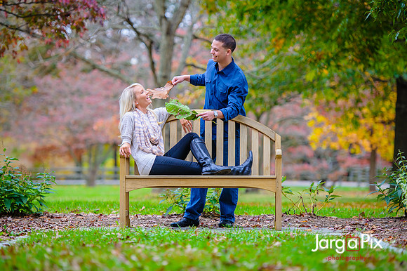 Rutgers Garden Engagement Session