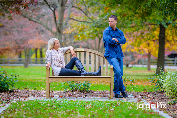 Rutgers Garden Engagement Session