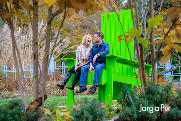 Rutgers Garden Engagement Session